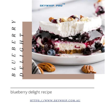 Skywhip Cream Chargers – Make the Perfect Blueberry Delight Christmas Dessert