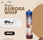 Aurora Whip 580g Cream Chargers N2O + Nozzle
