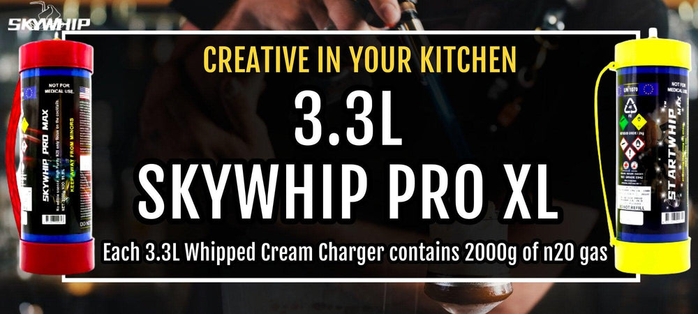 Skywhip Pro 3.3L XL Cream Chargers AVAILABLE NOW! - Skywhip Australia