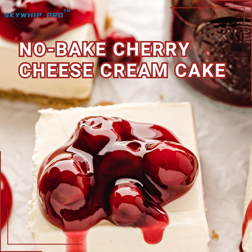 No-Bake Cherry Cheese Cream Cake