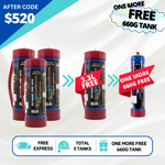 [Auto $60 Off] Total 5 Tanks - 4 x 3.3L Skywhip pro + 1 Extra Free 660g Cream Chargers N20