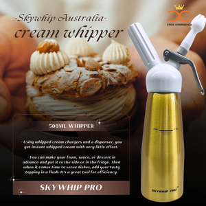 Value Combo - Whip-it Whipped Cream Chargers 8.2g N2O + 0.5L Whipper