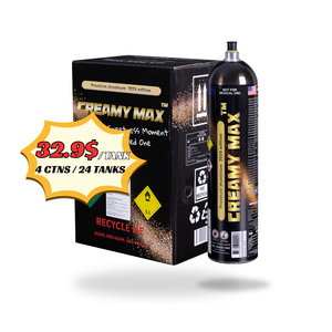 Aluminum Creamy Max 640G Cream Chargers – Lightweight & Ultra-Pure N2O