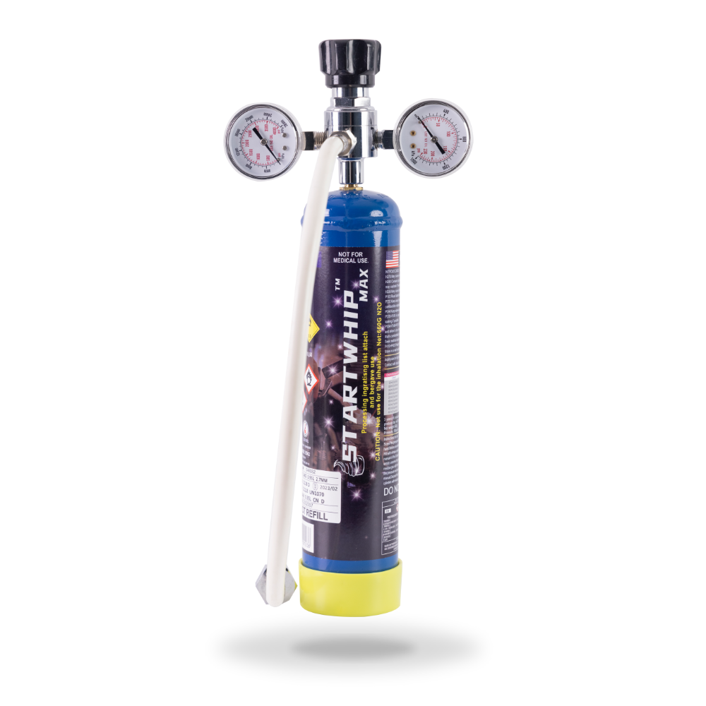 1 TANK [SM] Startwhip Max 660g Cream Chargers N2O + Nozzle + Pressure Regulator