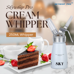 1 X Professional Skywhip Pro Max Whipper Dispenser 250ml (White)