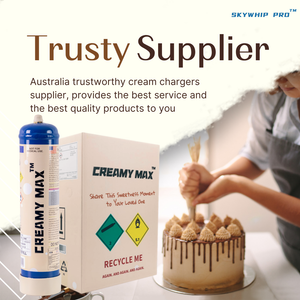 1 Tank Creamy Max 660g Cream Chargers N2O + Nozzle + Pressure Regulator