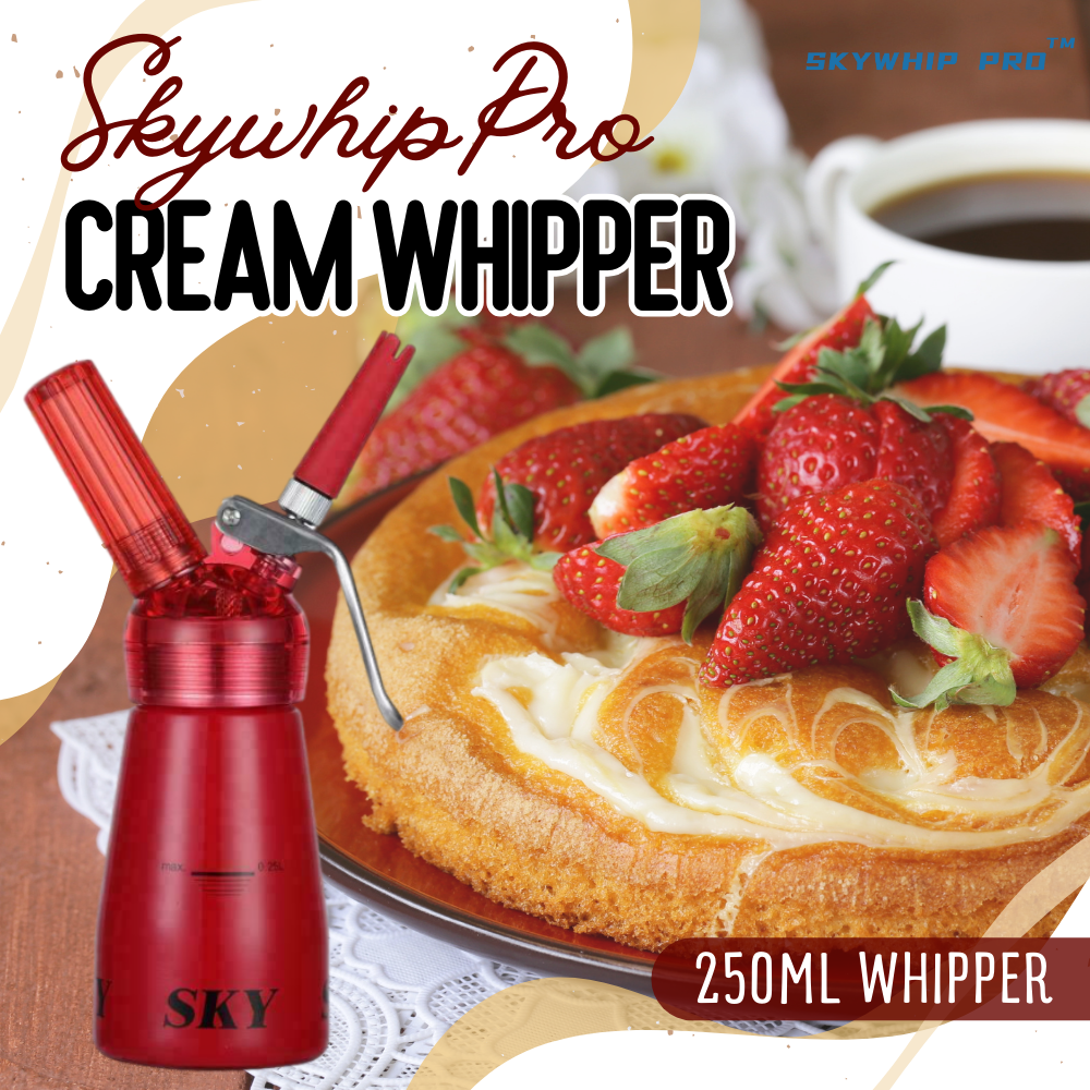 1 X Professional Skywhip Pro Max Cream Whipper Dispenser 250ml (Red)