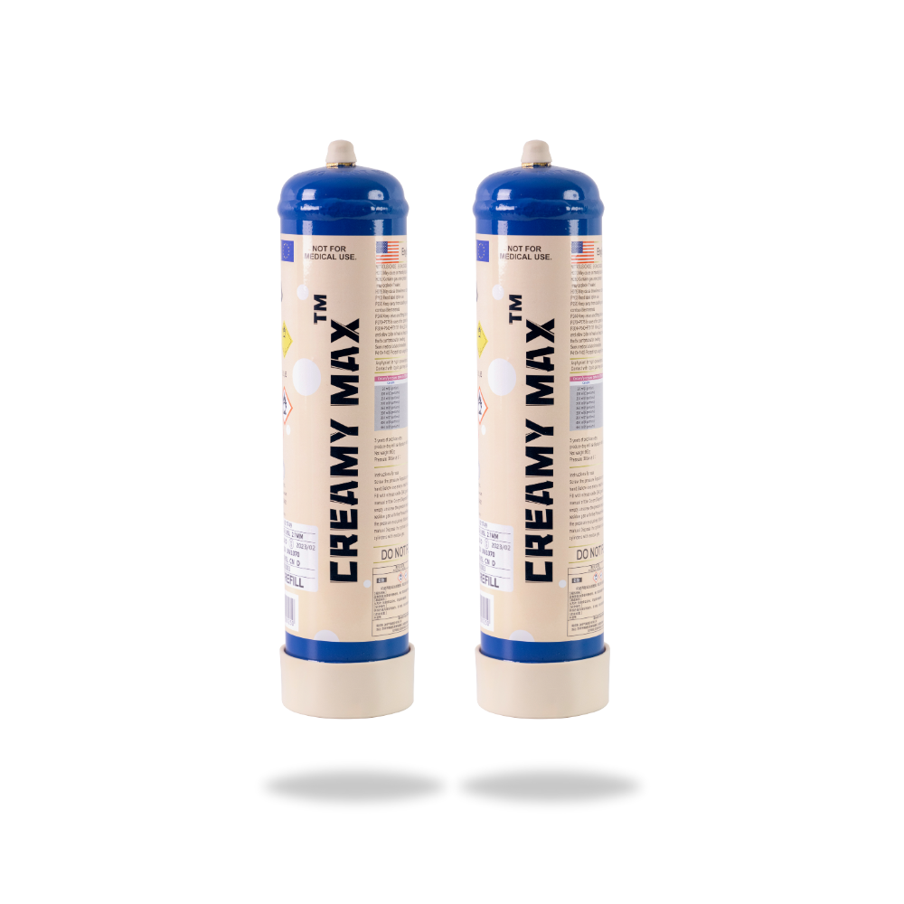 CM - Creamy Max 660g Cream Chargers N2O + Nozzles