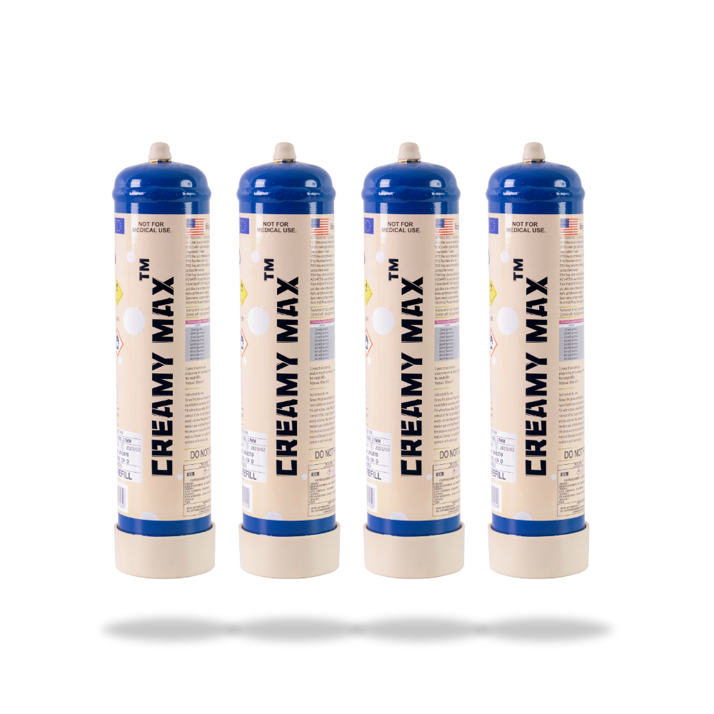 CM - Creamy Max 660g Cream Chargers N2O + Nozzles