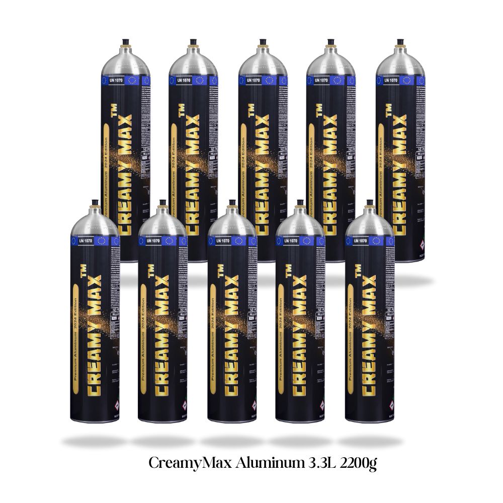 Wholesale Price - Aluminum Creamy Max 3.3L Cream Chargers Ultra-Pure N2O