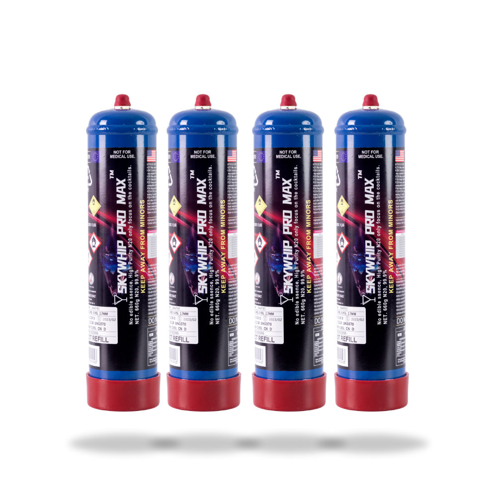 
            
                Load image into Gallery viewer, PM - Skywhip Pro Max 660g Cream Chargers N2O + Nozzles
            
        