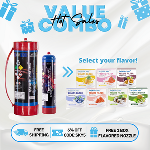 FLAVORED NOZZLE | 660g & 3.3L Skywhip Cream Chargers