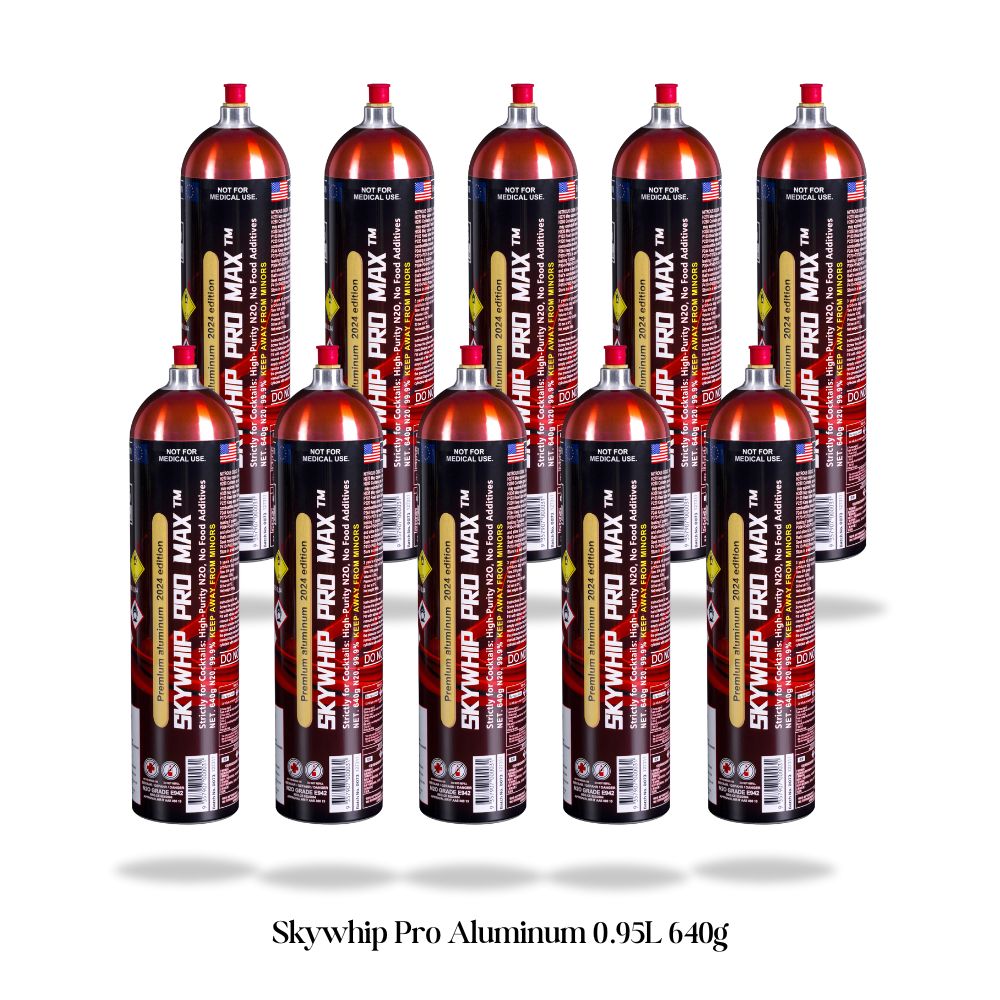 Wholesale Price - Skywhip Aluminum 640G Cream Chargers N2O + Nozzles