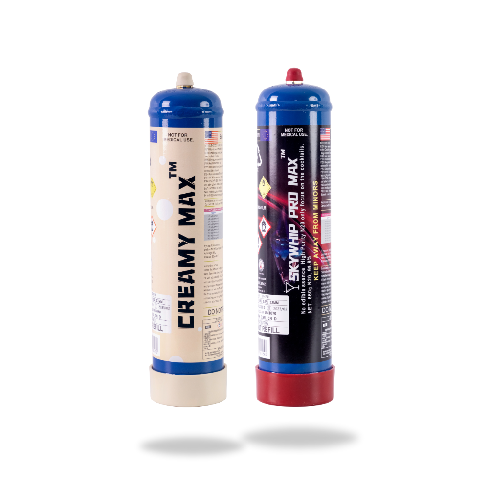 1 Combo - Creamy Max & Skywhip 660g Cream Chargers N2O