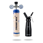 Creamy Max 660g Cream Chargers N2O + Whipped Whipper 0.5L (Black)+ Pressure Regulator