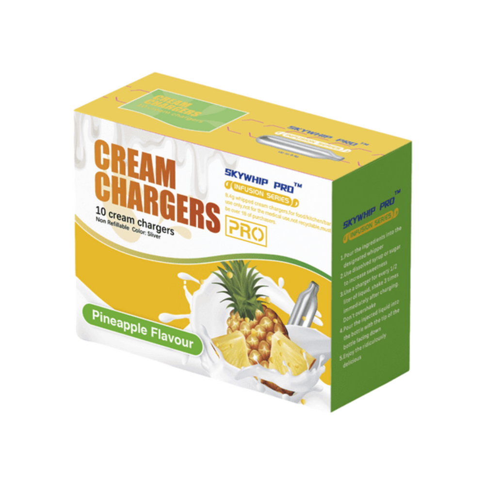 10 pineapple  cream chargers