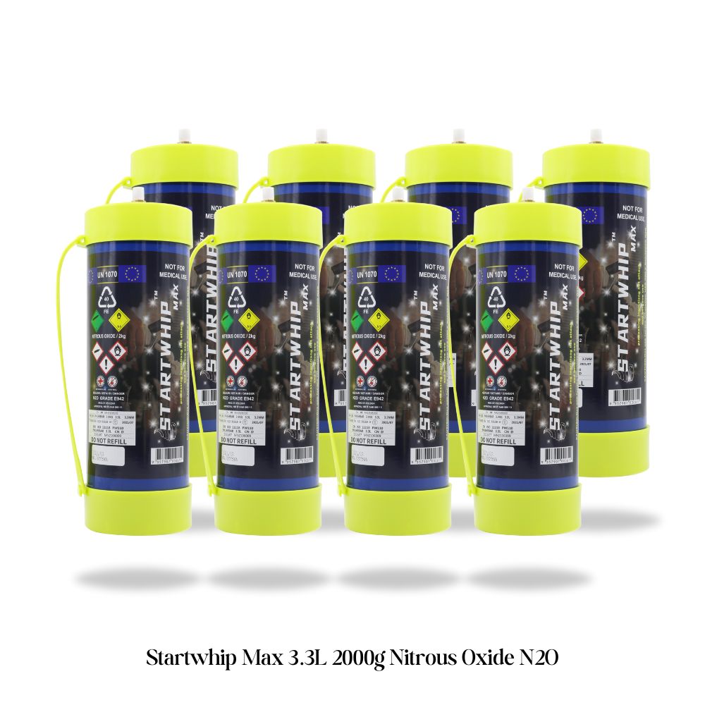Wholesale Price - Startwhip Max 3.3L XL Cream Chargers N2O 2000G + Nozzles