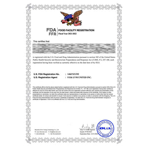 CREAM CHARGERS CERTIFICATE