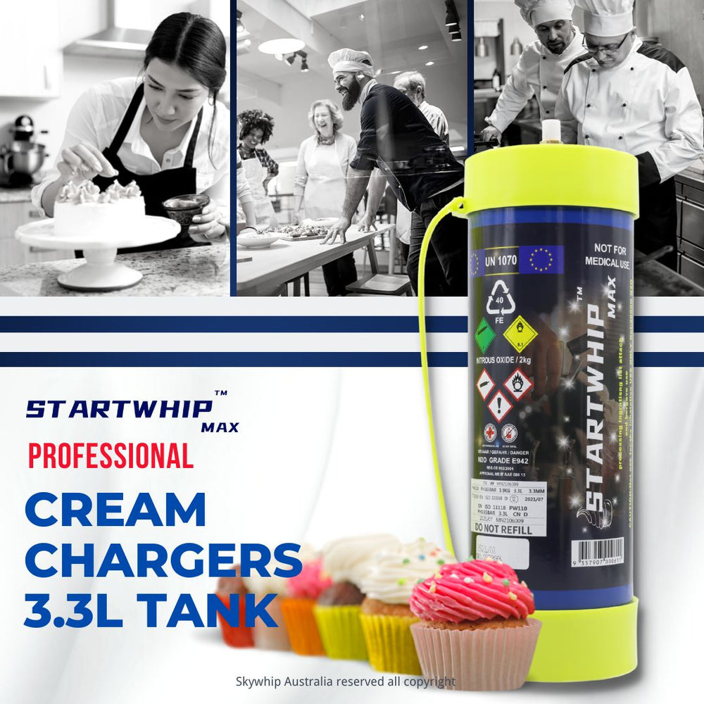 Wholesale Startwhip Max Whipped Cream Chargers 3.3L N2O Cylinders - One Pallet =  126 Tanks