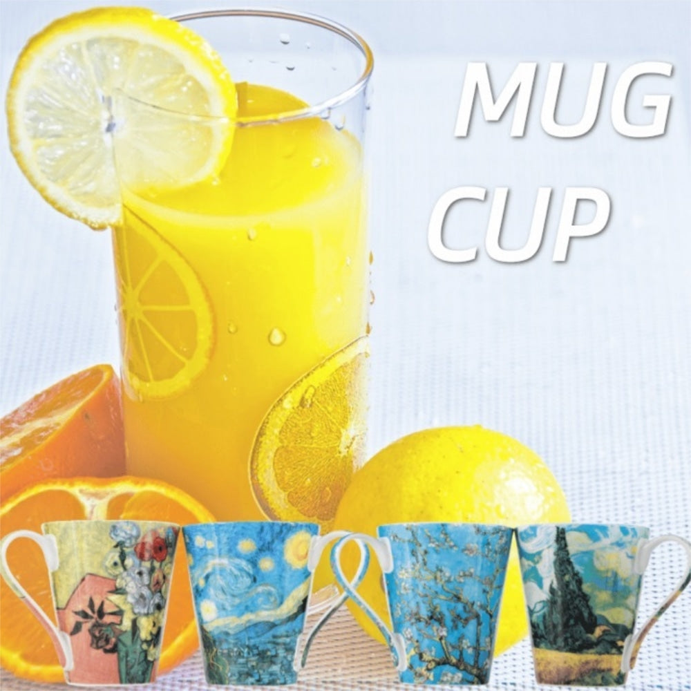 Skywhip Pro Max 350ml Coffee/Tea Mug Cup Sunflower/Cafe/Irises
