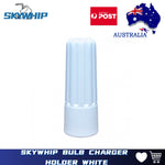 Skywhip Bulb Charger Holder Plastic White - Skywhip Australia