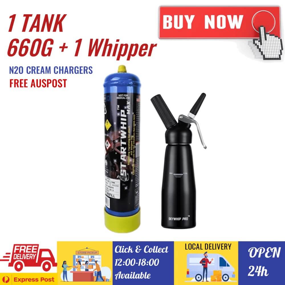 1 tank 660g + 1 whipper